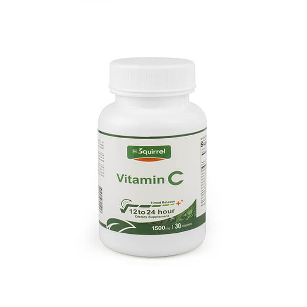 Vitamina C 1500 mg 30 tabletas Suplementos de liberación programada Cápsula blanqueadora